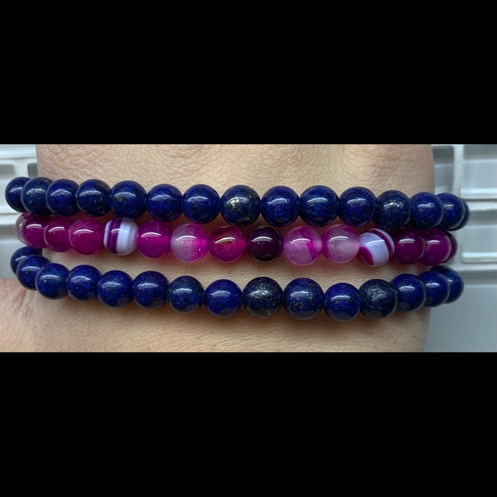 Hand made natural stone bracelets